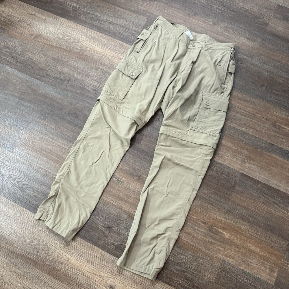 Clothing Arts Mens Khaki Casual Pick Pocket Proof P Cubed Travel Pants Sz‎ 34x34
